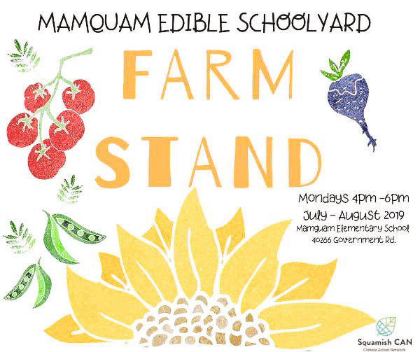 mamquam edible schoolyard farm stand poster